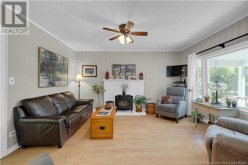 458 Ledge Road, Crocker Hill, NB - Indoor Photo Showing Living Room With Fireplace