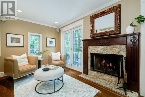 738 O'Connor Drive, Toronto (East York), ON - Indoor Photo Showing Living Room With Fireplace