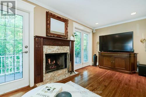 738 O'Connor Drive, Toronto (East York), ON - Indoor Photo Showing Living Room With Fireplace