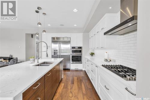 351 Fast Court, Saskatoon, SK - Indoor Photo Showing Kitchen With Double Sink With Upgraded Kitchen