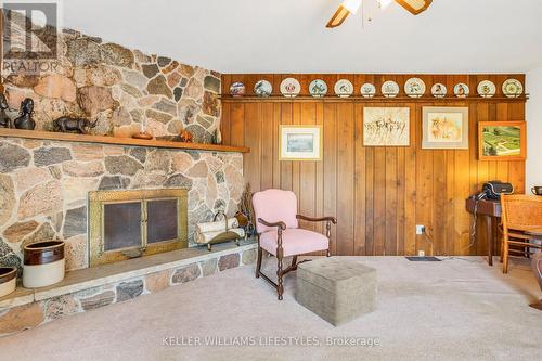 17988 Thorndale Road, Thames Centre (Thorndale), ON - Indoor With Fireplace