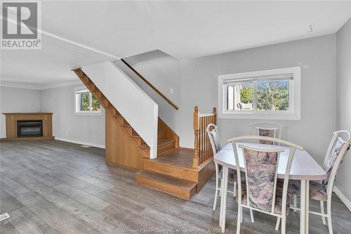 1068 Ford, Windsor, ON - Indoor Photo Showing Dining Room With Fireplace