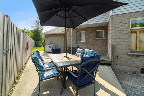 Patio behind home - 734 Dunn Avenue, Hamilton, ON - Outdoor With Deck Patio Veranda With Exterior