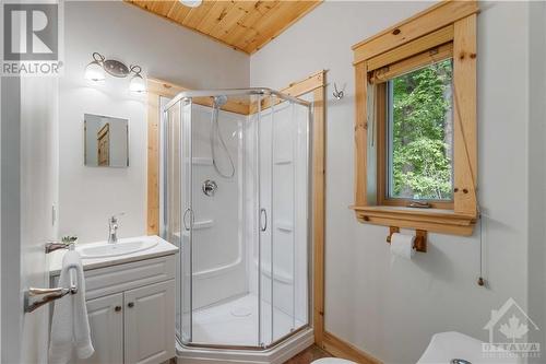 Updated 3 piece bathroom. - 698 Moffat Street, Pembroke, ON - Indoor Photo Showing Bathroom