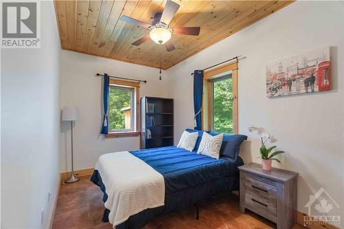 Corner bedroom on the main floor. - 698 Moffat Street, Pembroke, ON - Indoor Photo Showing Bedroom