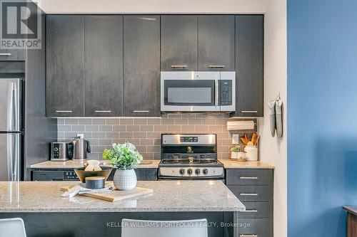 406 - 2055 Danforth Avenue, Toronto (Woodbine Corridor), ON - Indoor Photo Showing Kitchen With Upgraded Kitchen