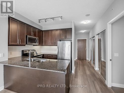 3408 - 3975 Grand Park Drive, Mississauga (City Centre), ON - Indoor Photo Showing Kitchen With Stainless Steel Kitchen With Double Sink