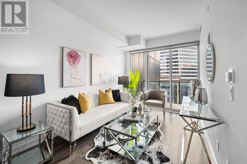 1608 - 20 Edward Street, Toronto (Bay Street Corridor), ON - Indoor Photo Showing Living Room