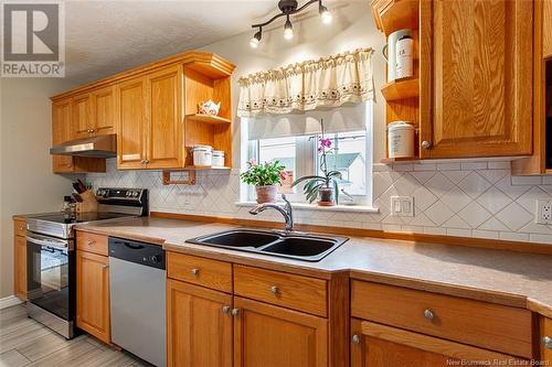 24 Greenhaven, Moncton, NB - Indoor Photo Showing Kitchen With Double Sink