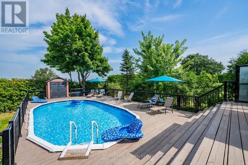 4310 Line 6, Bradford West Gwillimbury (Bradford), ON - Outdoor With Above Ground Pool With Deck Patio Veranda