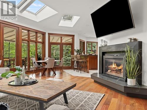 1339 County Rd 27, Lakeshore, ON - Indoor Photo Showing Living Room With Fireplace