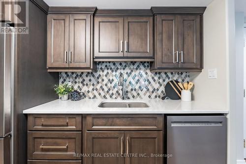 303 - 908 Mohawk Road, Hamilton (Huntington), ON - Indoor Photo Showing Kitchen With Double Sink