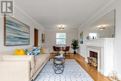 56 Arden Crescent, Toronto (Clairlea-Birchmount), ON - Indoor Photo Showing Living Room With Fireplace