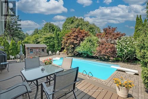 3159 South Drive, Burlington, ON - Outdoor With In Ground Pool With Deck Patio Veranda