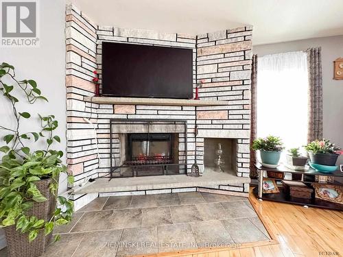 367 Timmins Avenue, Black River-Matheson, ON - Indoor Photo Showing Living Room With Fireplace