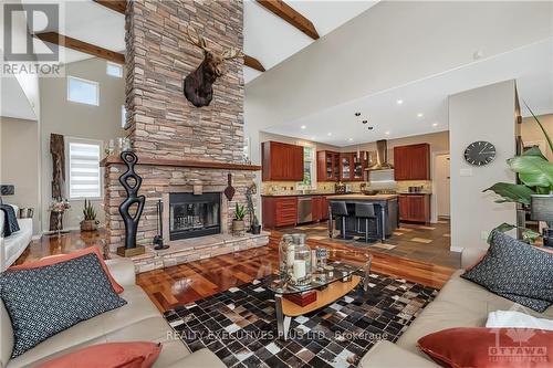 1198 Fieldown Street, Ottawa, ON - Indoor Photo Showing Living Room With Fireplace