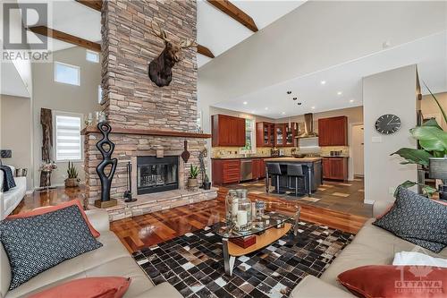 1198 Fieldown Street, Cumberland, ON - Indoor Photo Showing Living Room With Fireplace