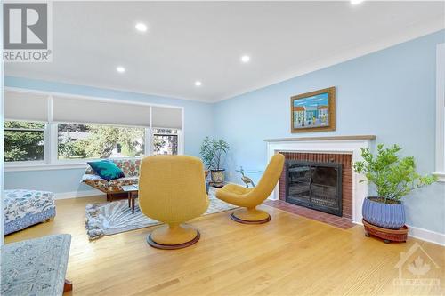 1036 Pinewood Crescent, Ottawa, ON - Indoor Photo Showing Living Room With Fireplace