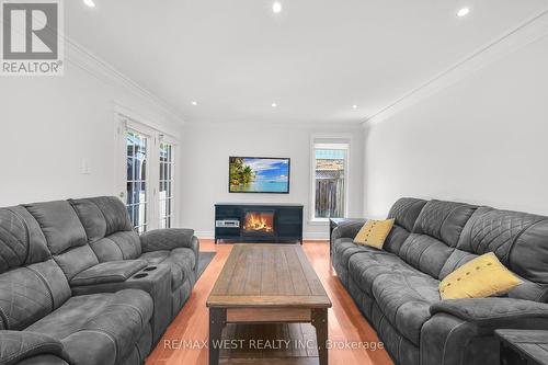 34 Lorraine Crescent, Brampton (Westgate), ON - Indoor Photo Showing Living Room With Fireplace