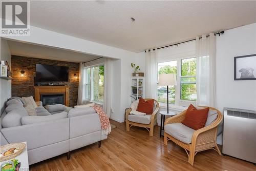 732 Airport Road, North Bay, ON - Indoor Photo Showing Living Room With Fireplace