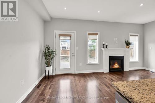 34 Carmel Drive, Hamilton, ON - Indoor Photo Showing Living Room With Fireplace