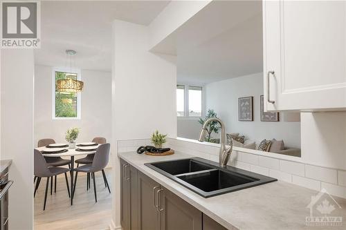 191 Parkdale Avenue Unit#301, Ottawa, ON - Indoor Photo Showing Kitchen With Double Sink