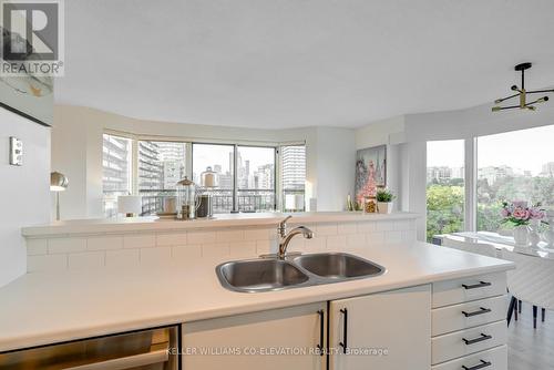 705 - 97 Lawton Boulevard, Toronto (Yonge-St. Clair), ON - Indoor Photo Showing Kitchen With Double Sink