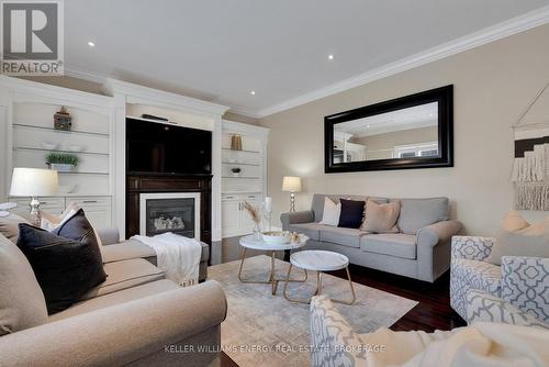 1828 Badgley Court, Oshawa (Taunton), ON - Indoor Photo Showing Living Room With Fireplace