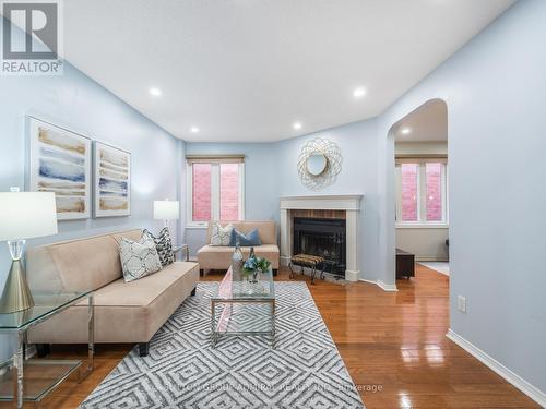 66 Westhampton Drive, Vaughan, ON - Indoor Photo Showing Living Room With Fireplace