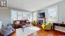 5102 Devine Drive, Regina, SK  - Indoor Photo Showing Living Room With Fireplace 