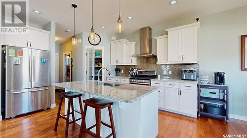 5102 Devine Drive, Regina, SK - Indoor Photo Showing Kitchen With Double Sink With Upgraded Kitchen