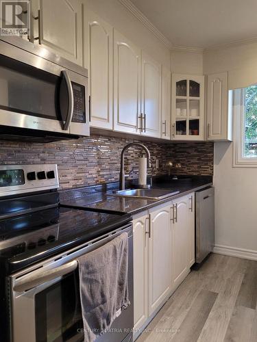 124 - 45 Hansen Road N, Brampton, ON - Indoor Photo Showing Kitchen With Double Sink