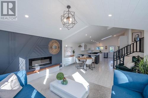 9504 Hummingbird Lane, Osoyoos, BC - Indoor Photo Showing Living Room With Fireplace