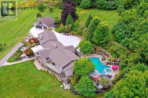 7286 Bell School Line, Milton (Nelson), ON - Outdoor With In Ground Pool