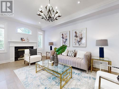 1071 Hatton Crossing Crescent, Milton (Dempsey), ON - Indoor Photo Showing Living Room With Fireplace