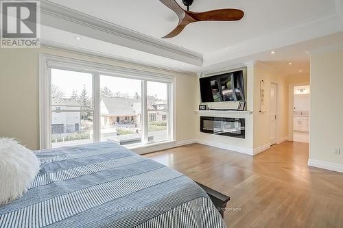 240 Pine Cove Road, Burlington, ON - Indoor Photo Showing Bedroom With Fireplace