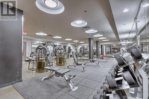 1901 - 80 Absolute Avenue, Mississauga (City Centre), ON - Indoor Photo Showing Gym Room