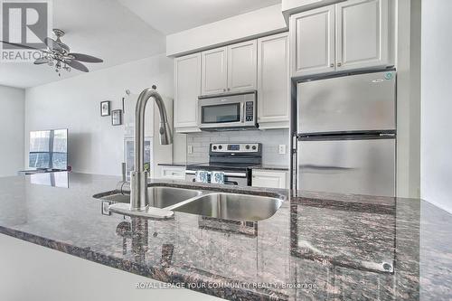 1901 - 80 Absolute Avenue, Mississauga (City Centre), ON - Indoor Photo Showing Kitchen With Stainless Steel Kitchen With Double Sink With Upgraded Kitchen