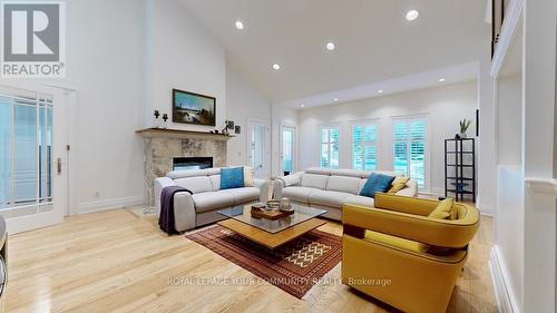 43 Denham Drive, Richmond Hill, ON - Indoor Photo Showing Living Room With Fireplace