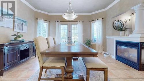 308 Metro Road N, Georgina, ON - Indoor Photo Showing Dining Room With Fireplace