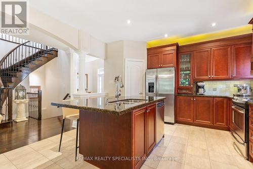 1593 Hallstone Road, Brampton, ON - Indoor Photo Showing Kitchen With Double Sink