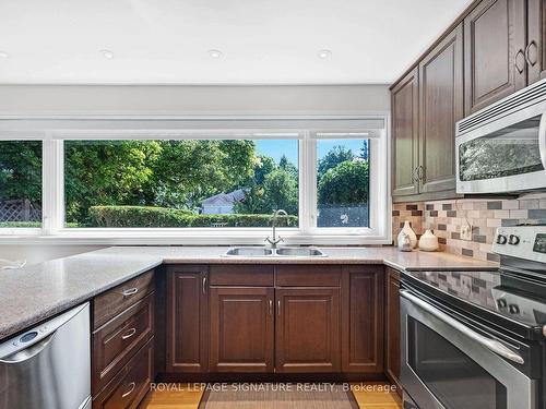 30 Hi Mount Dr, Toronto, ON - Indoor Photo Showing Kitchen With Double Sink