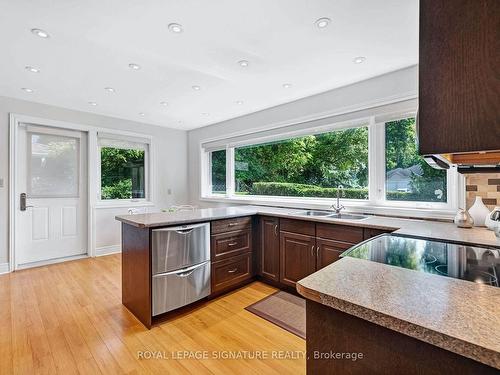 30 Hi Mount Dr, Toronto, ON - Indoor Photo Showing Kitchen With Double Sink