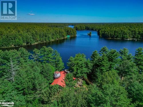 Aerial view - 3 Harris Lake Road, Wallbridge, ON - Outdoor With Body Of Water With View