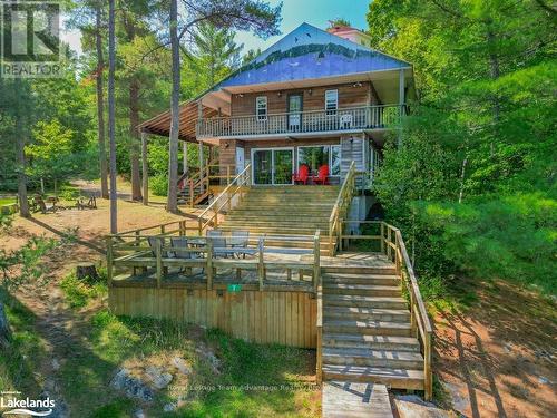 3 Harris Lake Road, Parry Sound, Unorganized, Centre Part, ON - Outdoor With Deck Patio Veranda