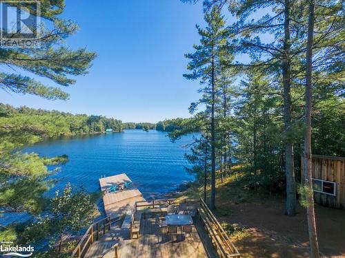 View from upper deck - 3 Harris Lake Road, Wallbridge, ON - Outdoor With Body Of Water With View