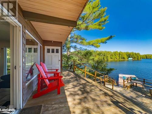 3 Harris Lake Road, Parry Sound, Unorganized, Centre Part, ON - Outdoor With Body Of Water With Deck Patio Veranda With Exterior