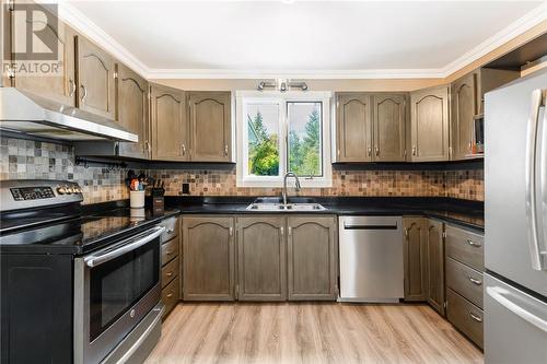 105 Black Lake Road, Lively, ON - Indoor Photo Showing Kitchen With Double Sink