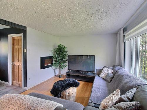 Living room - 1046 Ch. Bouchard, Rouyn-Noranda, QC - Indoor Photo Showing Living Room With Fireplace