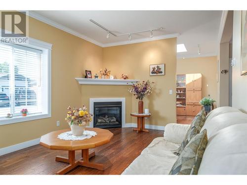 2180 Mimosa Drive, Westbank, BC - Indoor Photo Showing Living Room With Fireplace